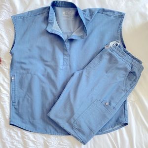 rafaela top and yola bottom in heather indigo